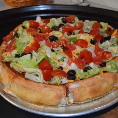 Stuffed Taco Pizza